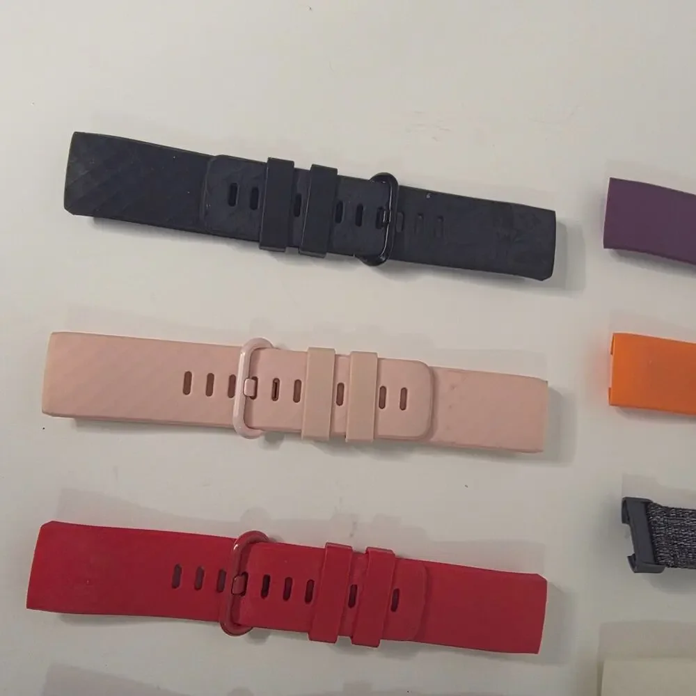 Lot 16 Fitbit Charge 3 4 Replacement Bands Assorted Colors Silicone Wristbands